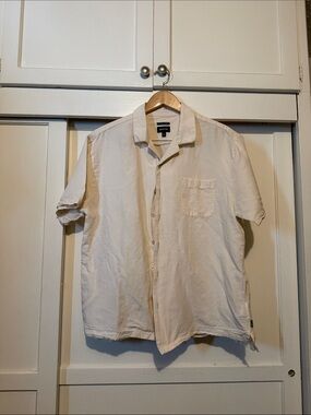 Brixton Short-Sleeve Button-Up Shirt in Cream